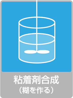 粘着剤合成（糊を作る）